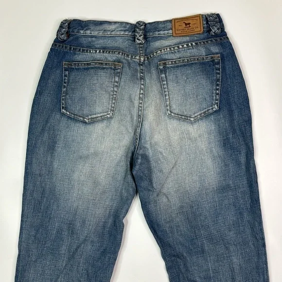 Vintage Ralph Lauren Straight Leg Denim Jeans Size 10 - Picture 5 of 12